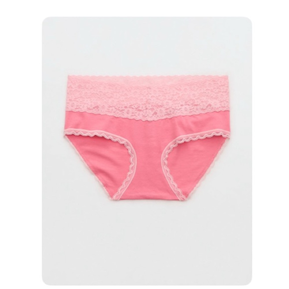 NWT Aerie Superchill Vintage Lace Cotton Boybrief Panty